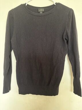 Worthington Petite PS Black Classy Sweater Long Sleeve Quiet Luxury Knit Chic